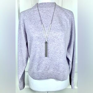 A New Day Mock Neck Lightweight Sweater - XS - Lavender